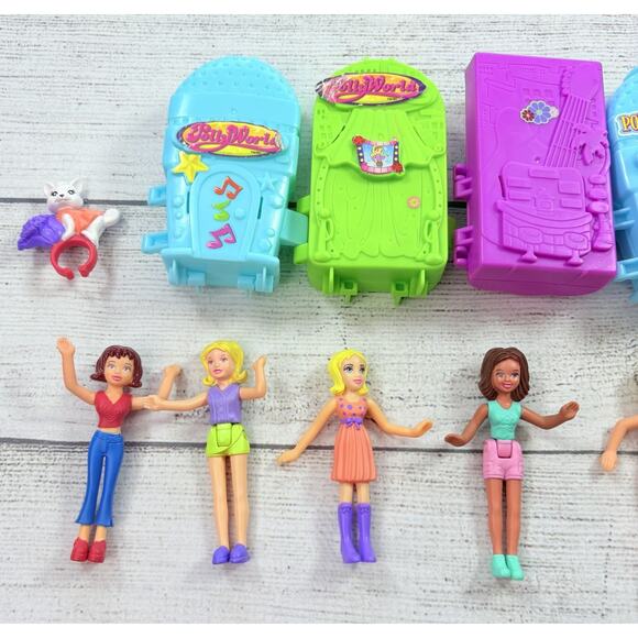 McDonald’s 2000’s Polly Pocket Polly World Happy Meal Toy Lot Dolls & Etc. - Picture 2 of 5